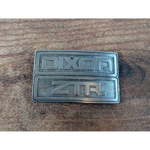 Dixon ZTR Belt Buckle Pewter Tone‎ Vintage Western Style Accessory